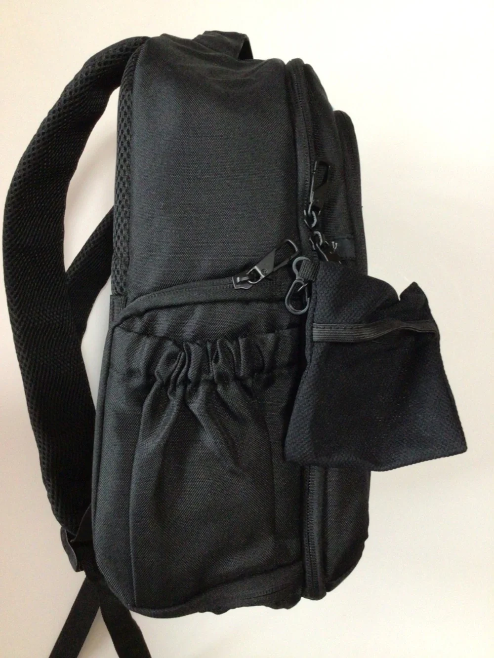 BagSmart Black Camera Backpack with Red Accents